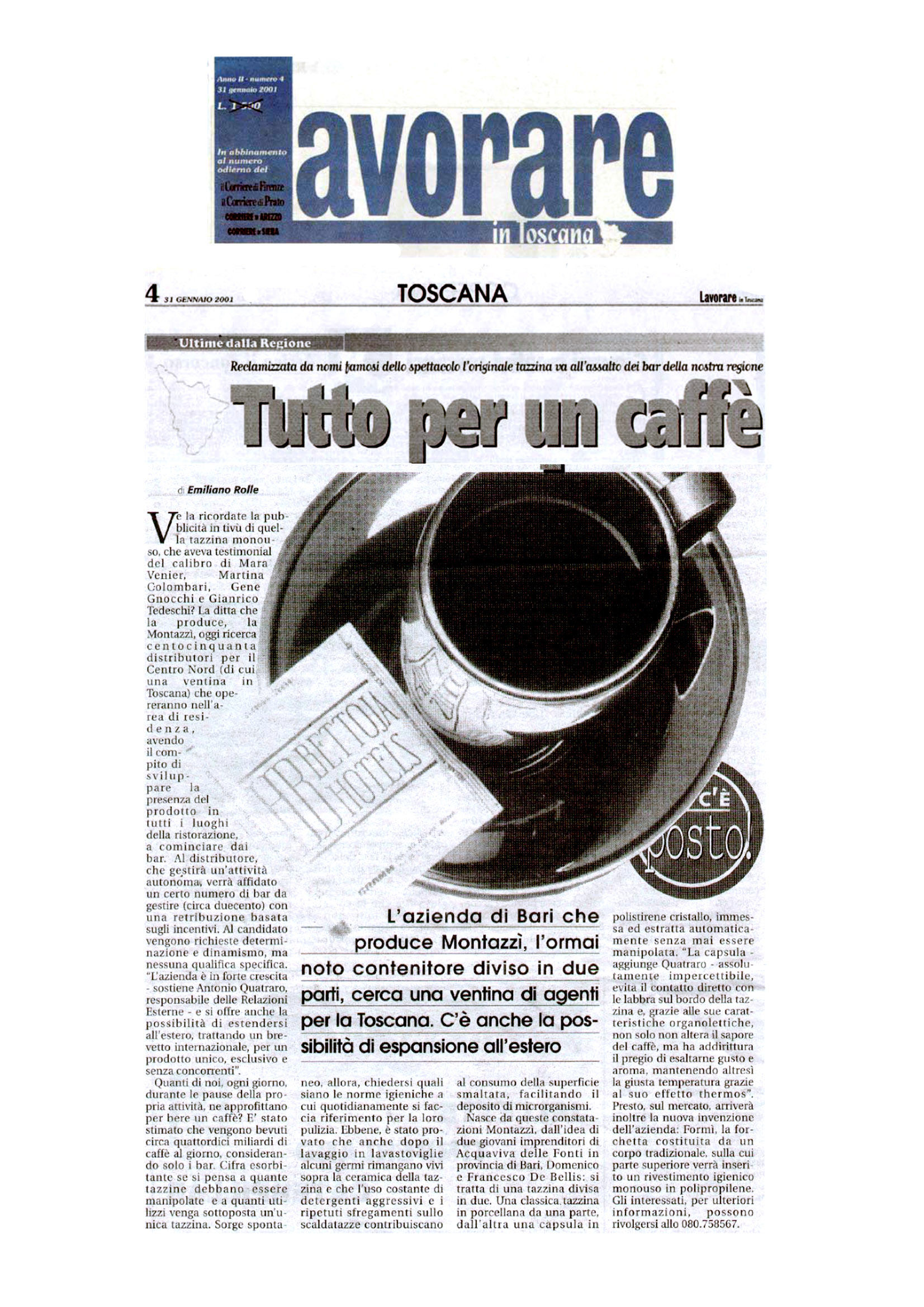 Montazzì, il caffè “Anima & Corpo”